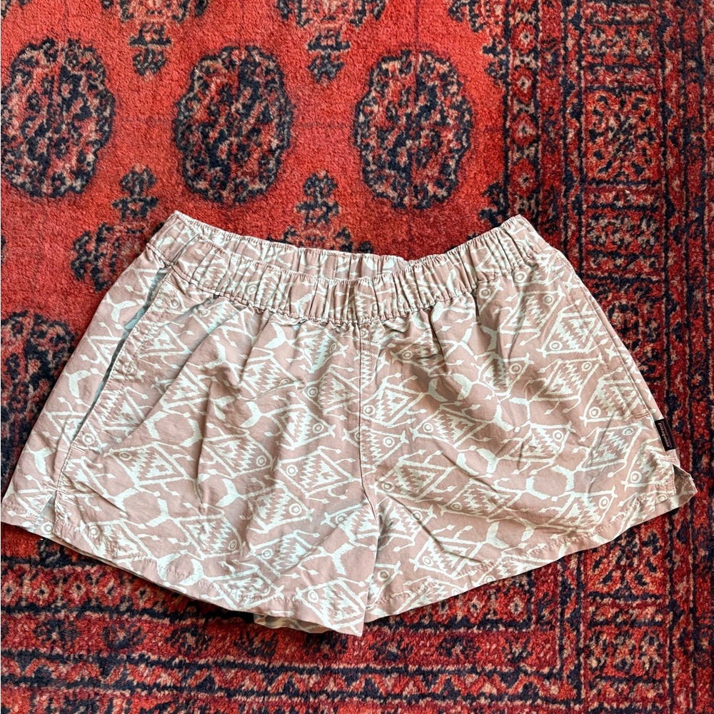 Patagonia Women's Baggies Shorts Fish Aztec Size Small